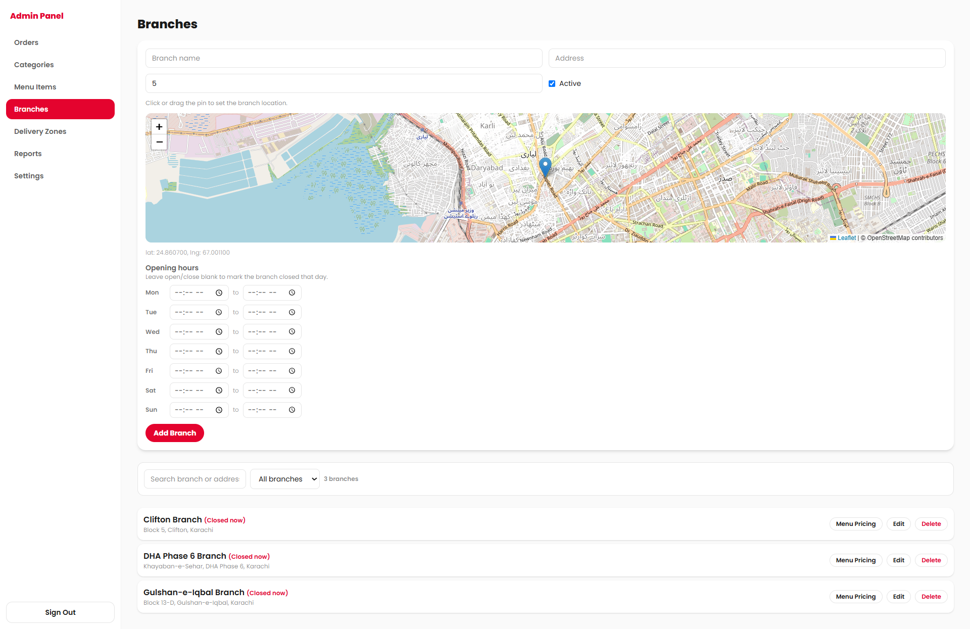 Calculate prices on the server