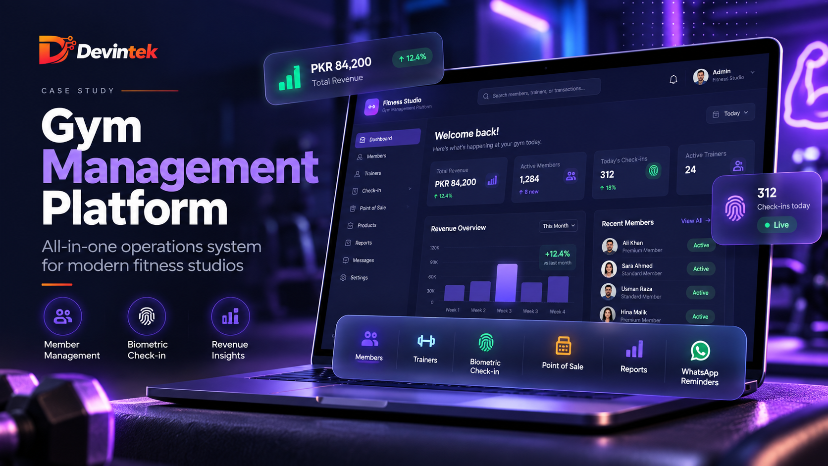 Fitness Studio — Gym Management SaaS — project image 1